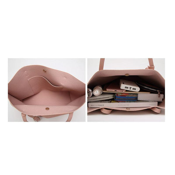 Soft Leather Candy Shades Tote Bag