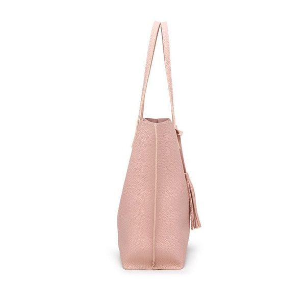 Soft Leather Candy Shades Tote Bag