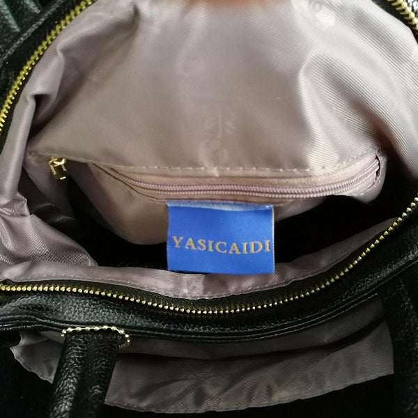 Crocodile Skin Leather Tote Bag Set