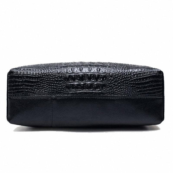 Crocodile Skin Leather Tote Bag Set