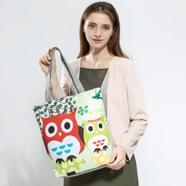 Owl Inspired Tote Beach Bag