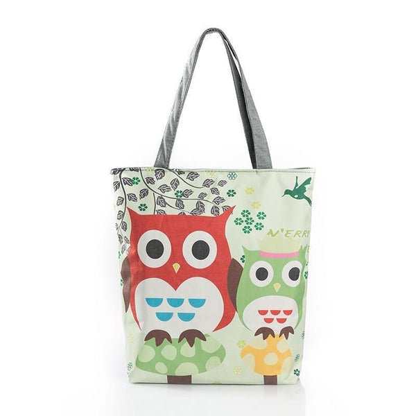 Owl Inspired Tote Beach Bag