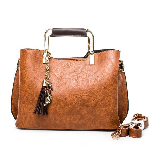 Vintage Tassel Tote Handbag