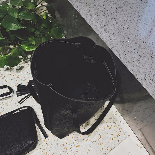 Korean Style Soft Leather Bag Set