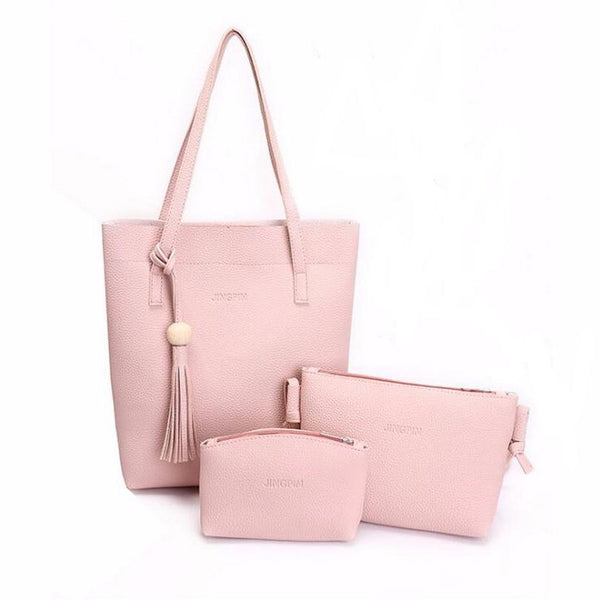 Korean Style Soft Leather Bag Set