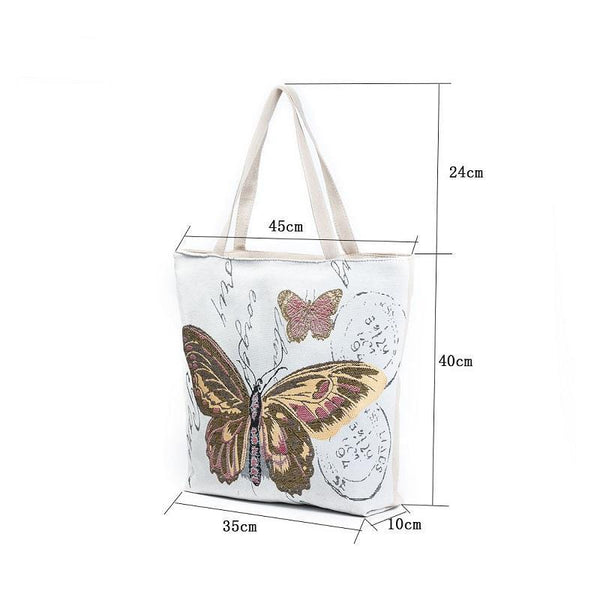 Lovely Butterfly Shoulder Tote Bag