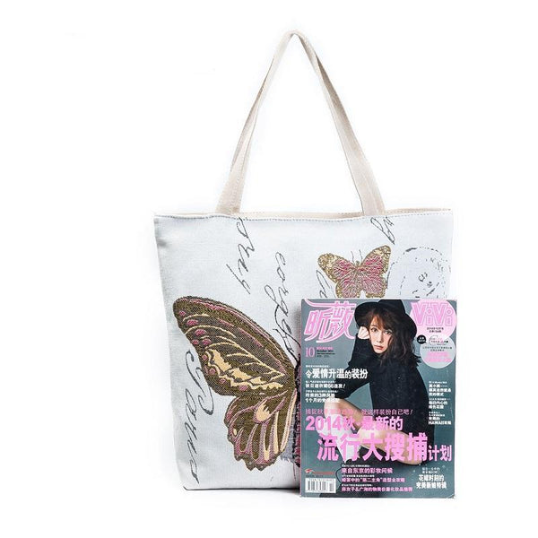 Lovely Butterfly Shoulder Tote Bag