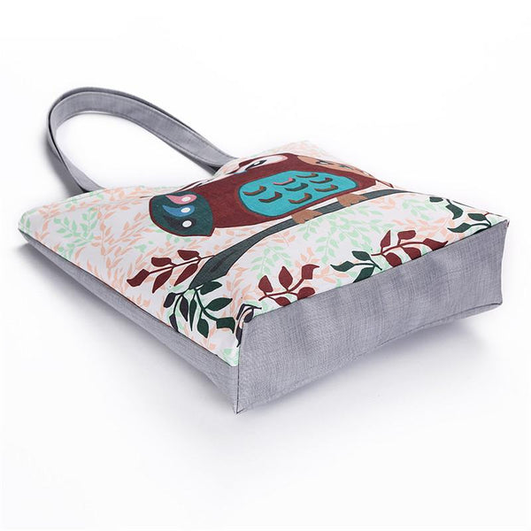 Floral Canvas Tote Bag