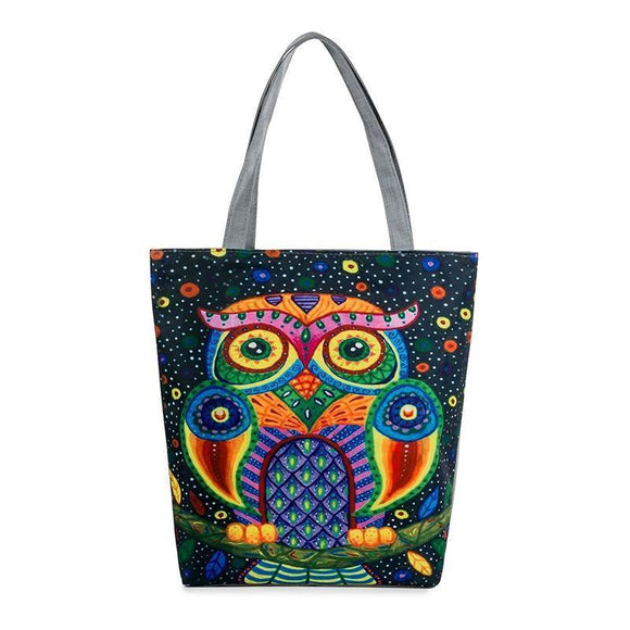 Amazing Owl Inspired Casual Tote Bag