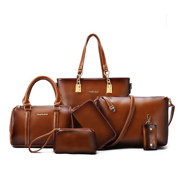 High-grade Oil-Wax Casual Bag Set