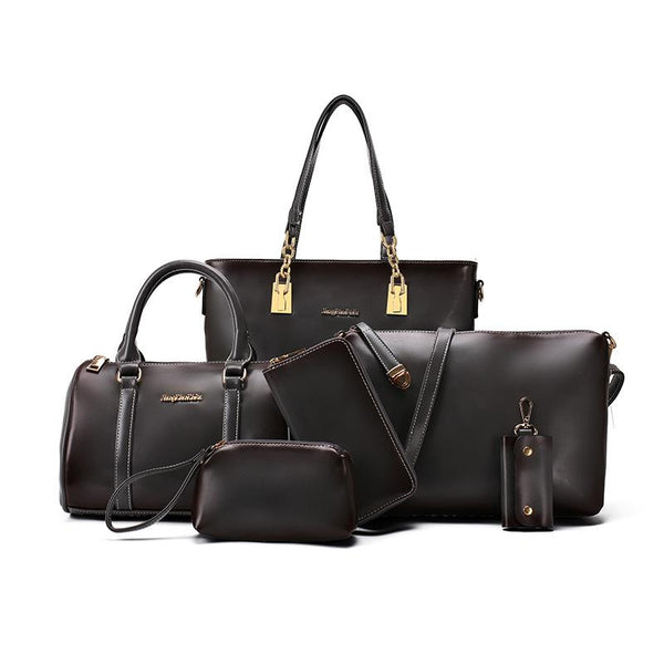 High-grade Oil-Wax Casual Bag Set