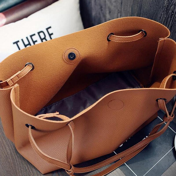 Soft Leather Fashionable Bag Set