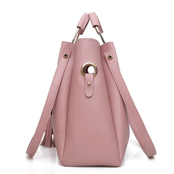 Lady Casual Leather Bag Set