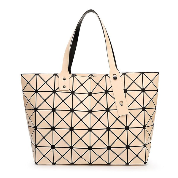 Diamond Lattice Stylish Tote Bag