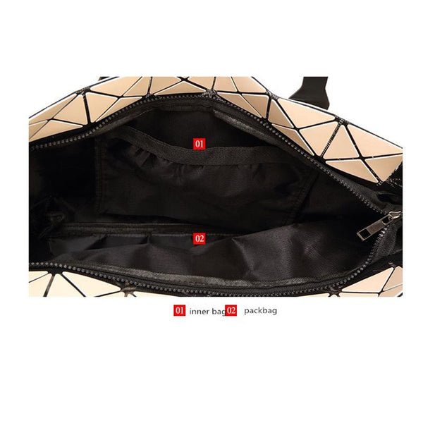 Diamond Lattice Stylish Tote Bag