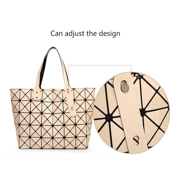 Diamond Lattice Stylish Tote Bag