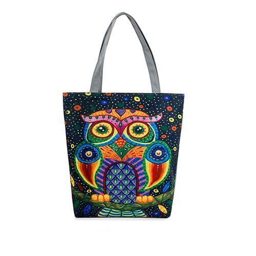 Amazing Owl Inspired Casual Tote Bag