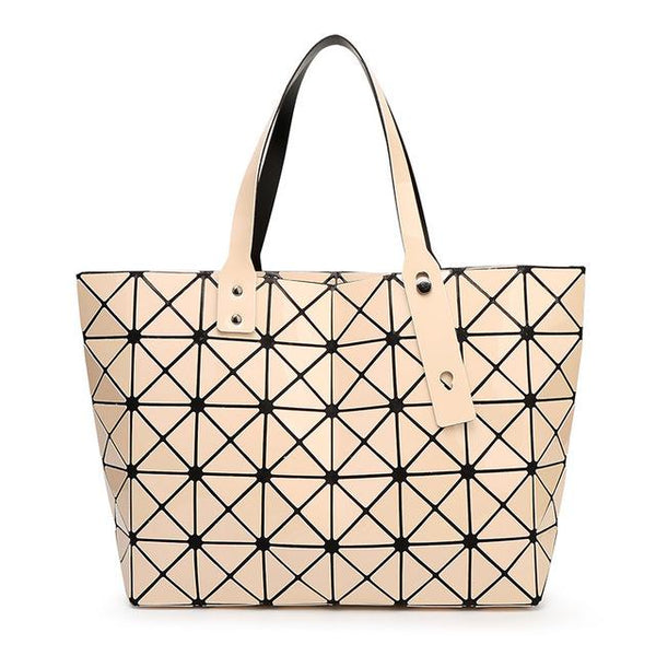 Diamond Lattice Stylish Tote Bag