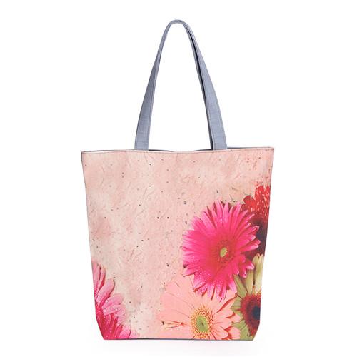 Floral Canvas Tote Bag