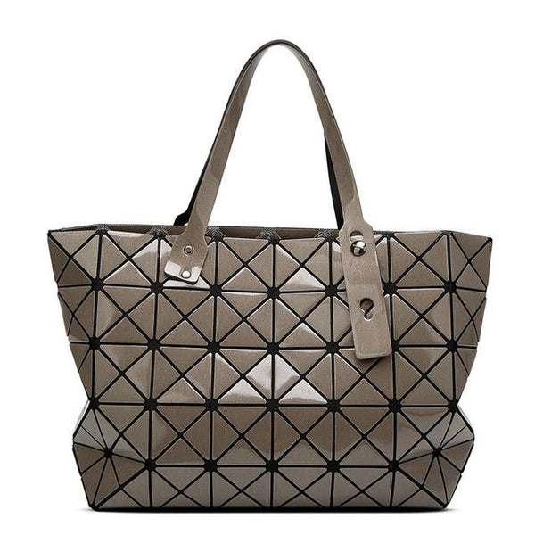 Diamond Lattice Stylish Tote Bag