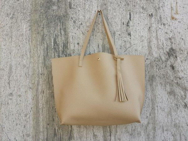 Soft Leather Candy Shades Tote Bag