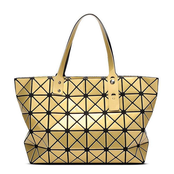 Diamond Lattice Stylish Tote Bag