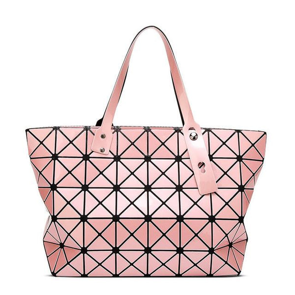 Diamond Lattice Stylish Tote Bag