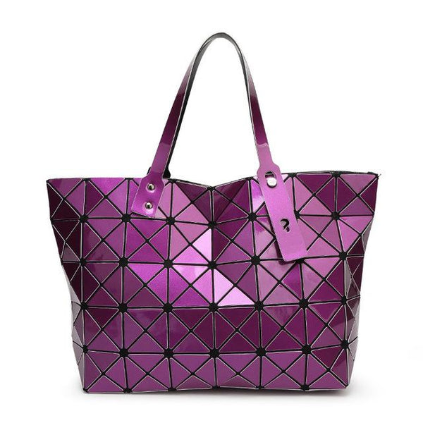 Diamond Lattice Stylish Tote Bag