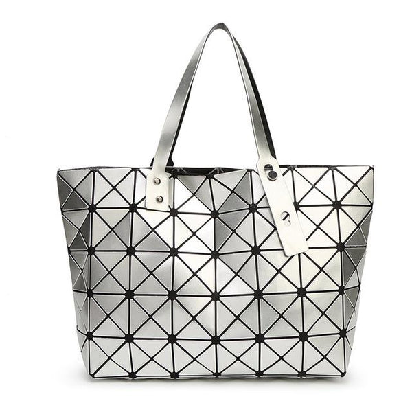 Diamond Lattice Stylish Tote Bag