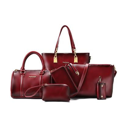 High-grade Oil-Wax Casual Bag Set