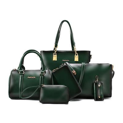 High-grade Oil-Wax Casual Bag Set